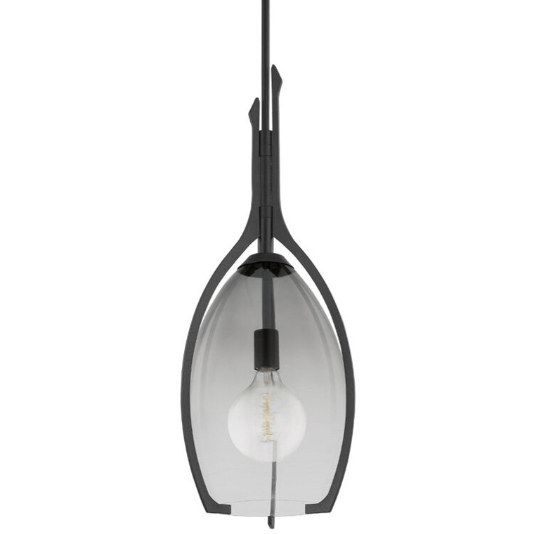 Troy Lighting 1 Light Pacifica Pendant in Forged Iron F8313-FOR