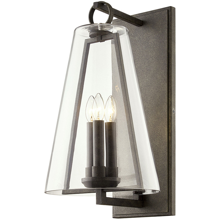 Troy Lighting 3 Light Adamson Wall Sconce in French Iron B7403-FRN