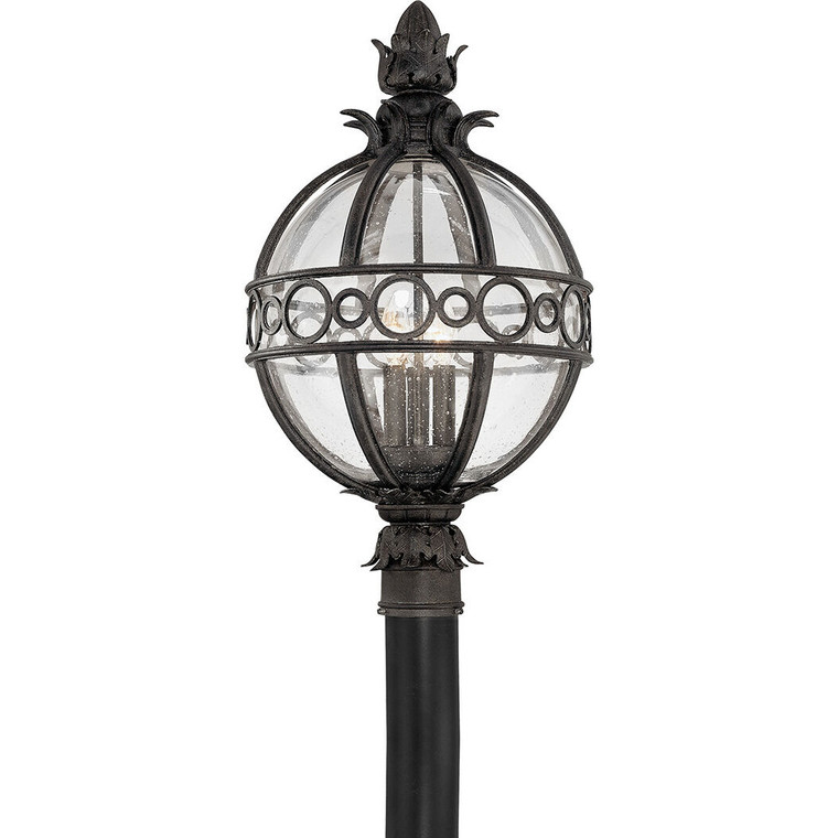 Troy Lighting 3 Light Campanile Post in French Iron P5006-FRN