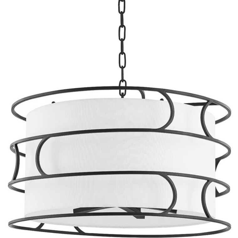 Troy Lighting 5 Light Reedley Chandelier in Forged Iron F8125-FOR