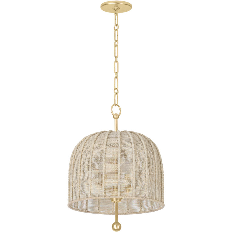 Troy Lighting 3 Light Lonnie Pendant in Vintage Gold Leaf F1615-VGL