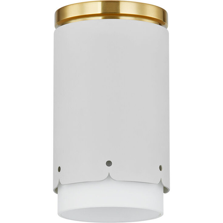 Mitzi 1 Light Flush Mount in Aged Brass/Soft White H870501-AGB/SWH