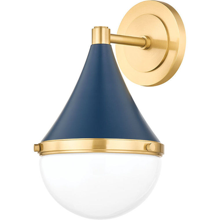 Mitzi 1 Light Wall Sconce in Aged Brass/Soft Navy H787101-AGB/SNY