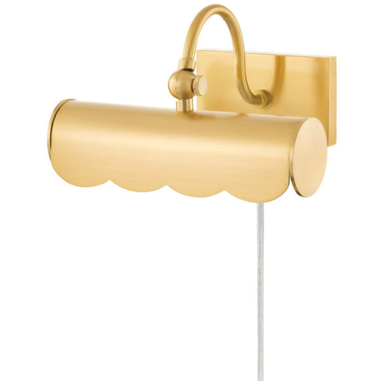 Mitzi 1 Light Picture Light in Aged Brass HL762101S-AGB/SWH