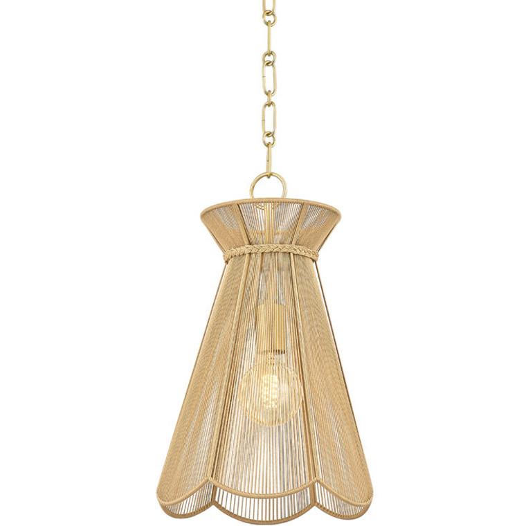 Mitzi 1 Light Pendant in Aged Brass H752701S-AGB
