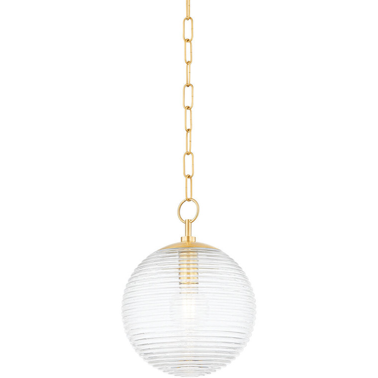 Mitzi 1 Light Pendant in Aged Brass H755701-AGB