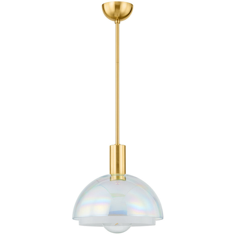 Mitzi 1 Light Pendant in Aged Brass H829701S-AGB