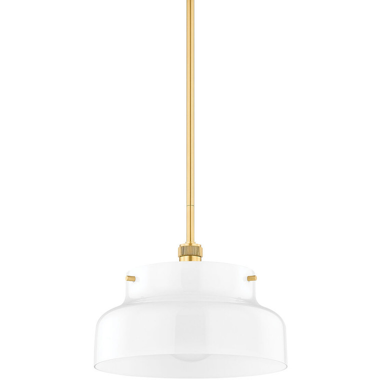 Mitzi 1 Light Pendant in Aged Brass H785701-AGB