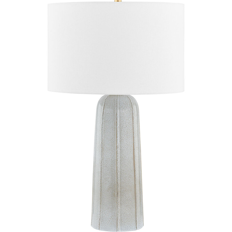 Mitzi 1 Light Table Lamp in Aged Brass/ Ceramic Reactive Ash HL822201-AGB/CRA