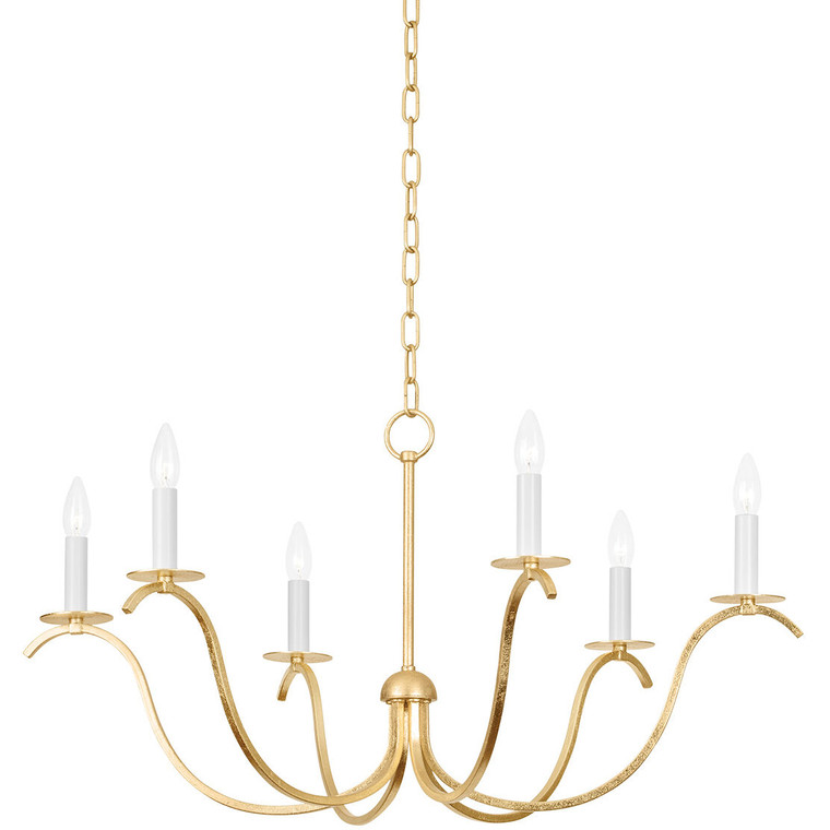 Mitzi 5 Light Chandelier in Aged Brass H772805-AGB