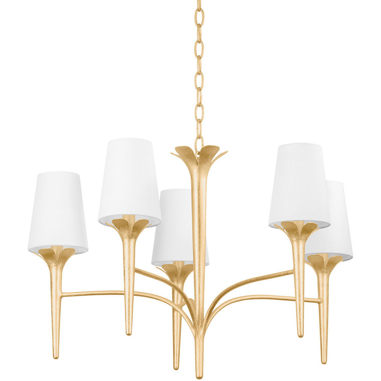Mitzi 6 Light Chandelier in Aged Brass H727806-AGB