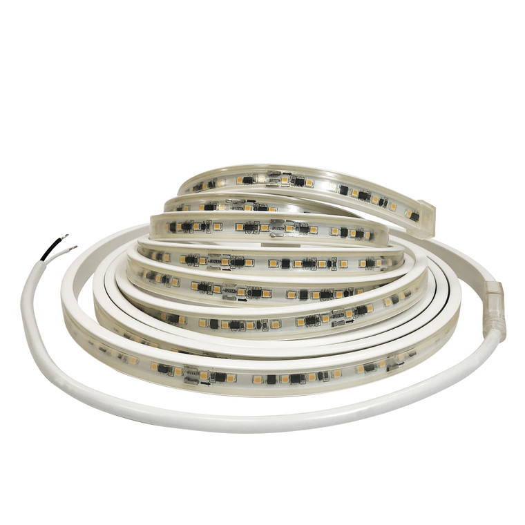 Nora Lighting 120V Continuous LED Tape Light, 150-ft, 330lm / 3.6W per foot, 4000K, w/ Mounting Clips and 8' Hardwired Power Cord NUTP13-W150-12-940/HW