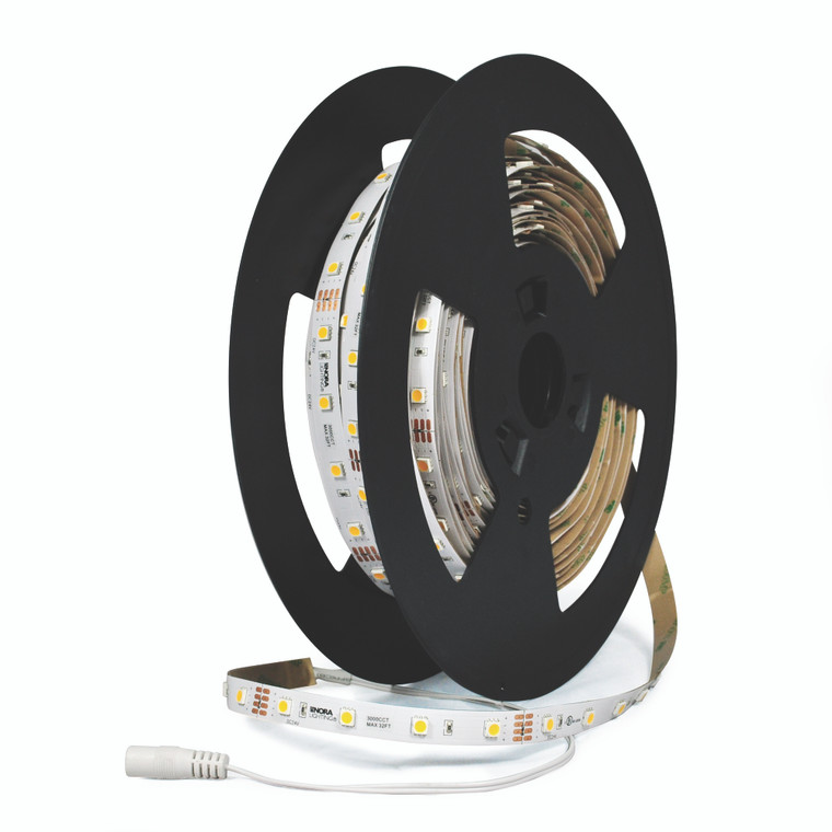 Nora Lighting Hy-Brite 20' 24V Continuous LED Tape Light, 375lm / 4.25W per foot, 2700K, 90+ CRI NUTP51-W20LED927