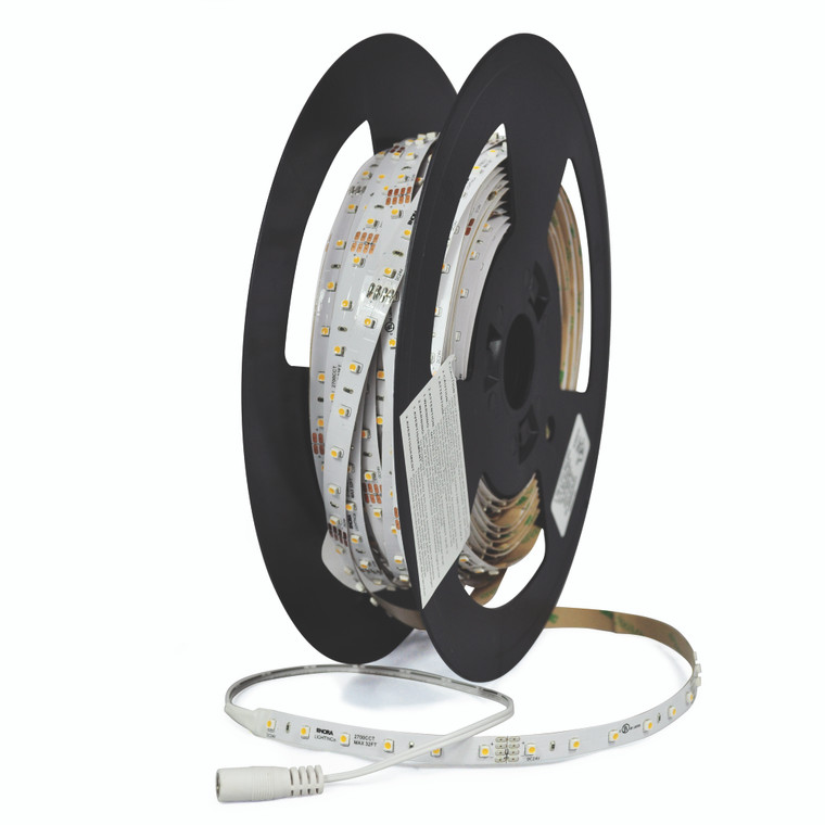 Nora Lighting Standard 20' 24V Continuous LED Tape Light, 80lm / 1.3W per foot, 2700K, 90+ CRI NUTP71-W20LED927L