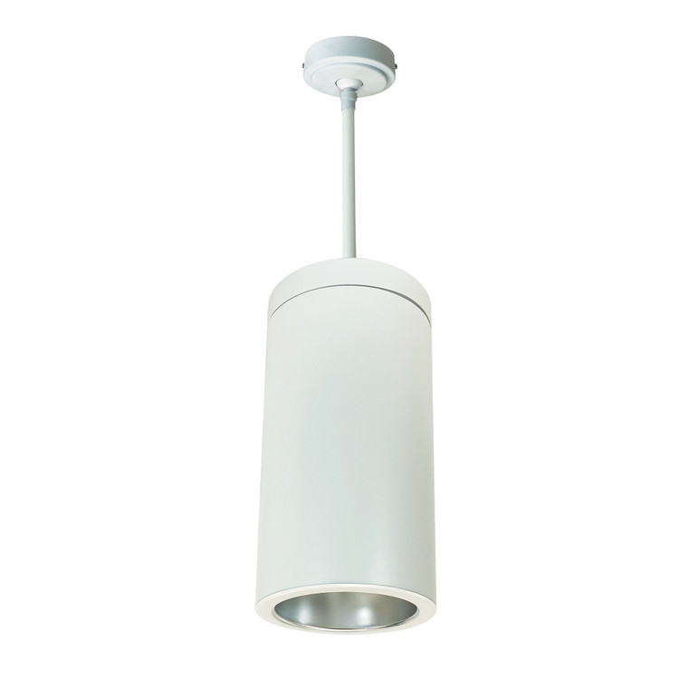 Nora Lighting 6" CYL PENDANT 2500L 30K REF. MED FLOOD DIFF./WH FLANGE 120V-277V 0-10V WH CYL NYLS2-6P25130MDWW6