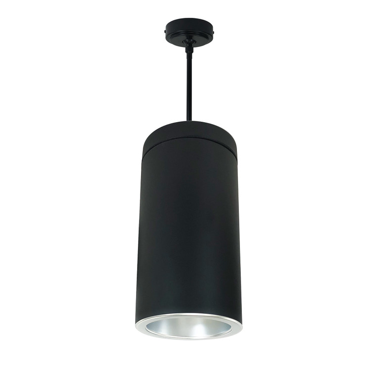 Nora Lighting 6" CYL PENDANT 3500L 30K REF, MED. FLD, DIFF/DIFF FLANGE 120V BLK CYL 120-277V 0-10V NYLS2-6P35130MDDB6