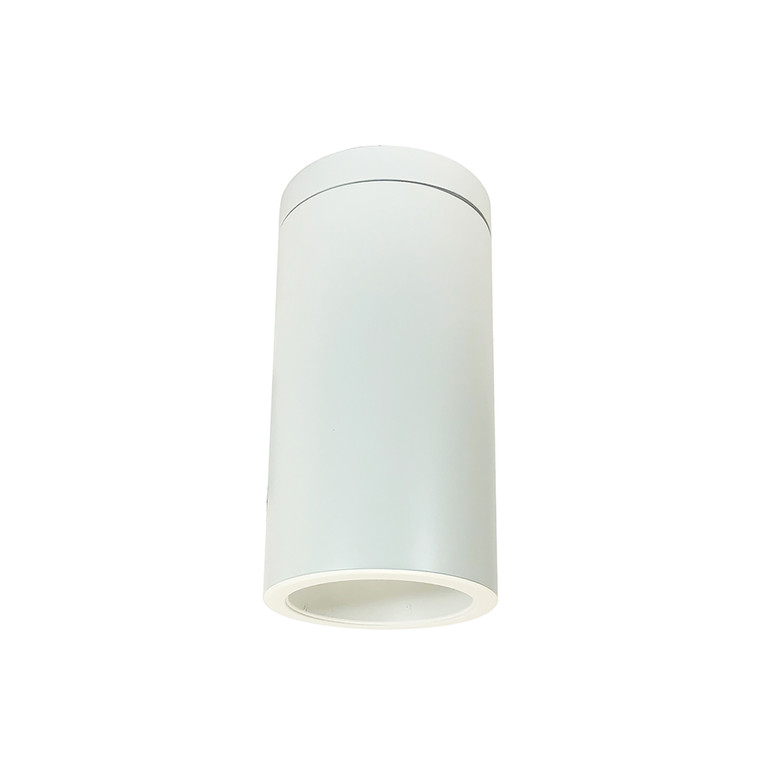 Nora Lighting 6" CYL SURFACE 1500L 40K REF. FLD. WH/WH FLANGE 120V Triac/ELV WH CYL NYLS2-6S15140FWWW3