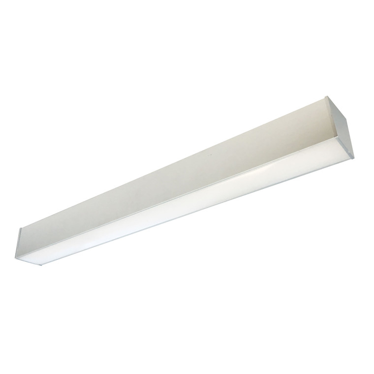 Nora Lighting 8' L-Line LED Direct Linear w/ Dedicated CCT, 8400lm / 3000K, Aluminum Finish NLIN-81030A/A