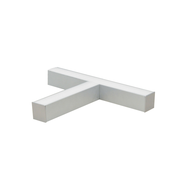 Nora Lighting "T" Shaped L-Line LED Direct Linear w/ Dedicated CCT, 4600lm / 3000K, Aluminum Finish NLIN-T1030A
