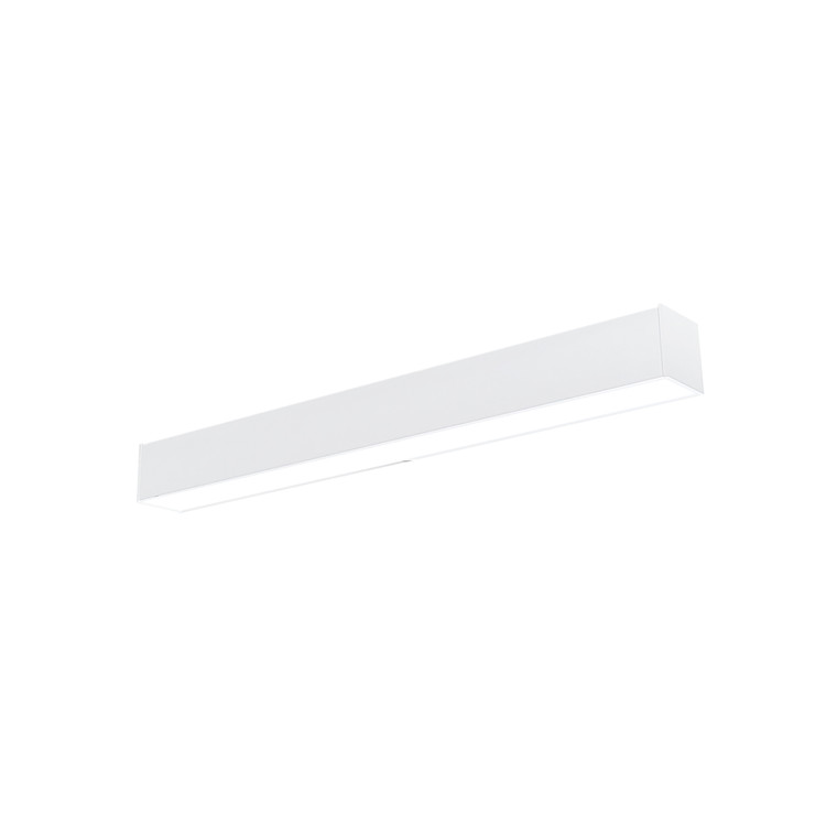 Nora Lighting 2' L-Line LED Direct Linear w/ Selectable Wattage & CCT, White Finish NLINSW-2334W