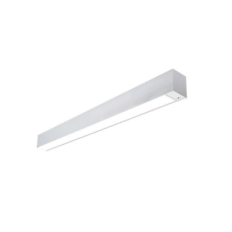 Nora Lighting 2' L-Line LED Indirect/Direct Linear, 3710lm / Selectable CCT, Aluminum Finish, with Motion Sensor NLUD-2334A/OS