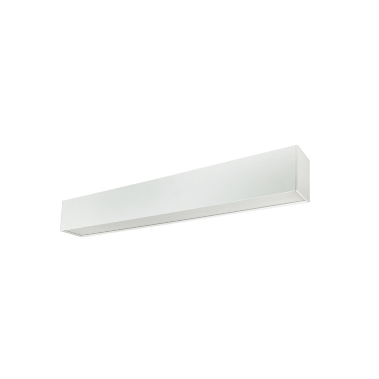 Nora Lighting 2' L-Line LED Indirect/Direct Linear, 3710lm / Selectable CCT, White Finish NLUD-2334W