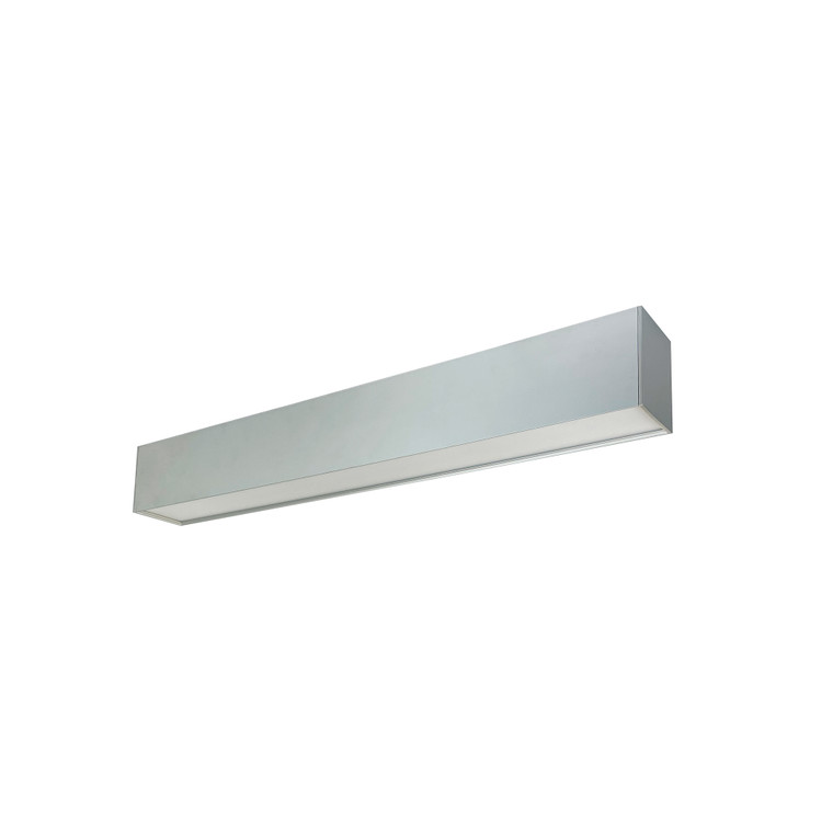 Nora Lighting 4' L-Line LED Indirect/Direct Linear, 6152lm / Selectable CCT, Aluminum Finish NLUD-4334A