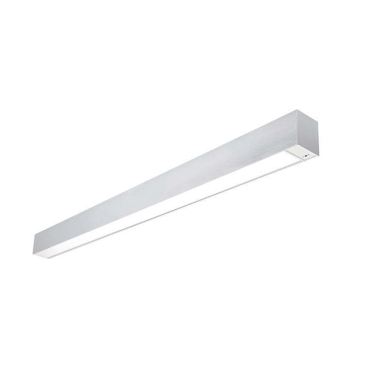 Nora Lighting 4' L-Line LED Indirect/Direct Linear, 6152lm / Selectable CCT, Aluminum Finish, with Motion Sensor NLUD-4334A/OS