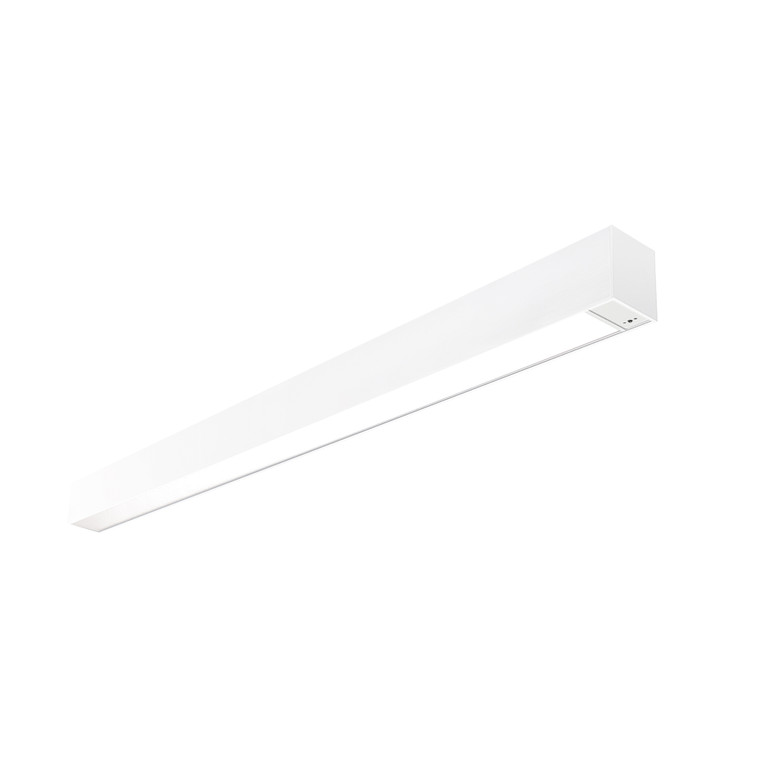 Nora Lighting 4' L-Line LED Indirect/Direct Linear, 6152lm / Selectable CCT, White Finish, with Motion Sensor NLUD-4334W/OS