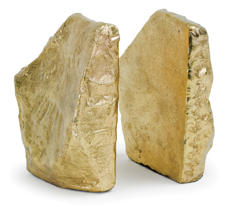 Regina Andrew Rock Bookends (Soft Gold) 20-1171