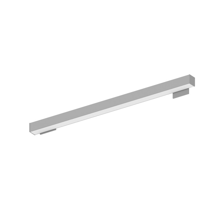 Nora Lighting 4' L-Line LED Wall Mount Linear, 4200lm / 3000K, 2"x4" Left Plate & 4"x4" Right Plate, Right Power Feed, Aluminum Finish NWLIN-41030A/L2-R4P