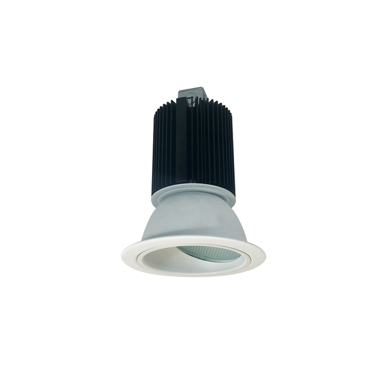 Nora Lighting 4" Sapphire II Wall Wash, 1500lm, 3000K, 60-Degrees Flood, White Self Flanged (LE6 Housings Only) NC2-436L1530FWSF