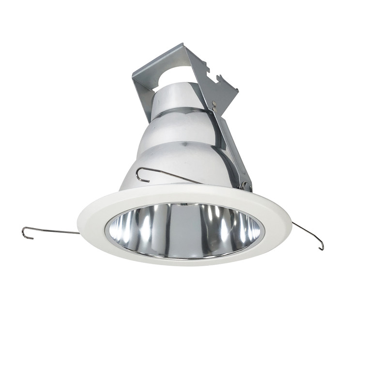 Nora Lighting 5" Reflector Cone w/ Metal Ring, Chrome/White NT-5021C