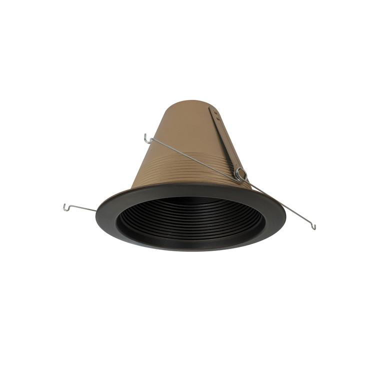 Nora Lighting 6" Air-Tight Aluminum Baffle Cone w/ Flange, Bronze NTM-713BZ