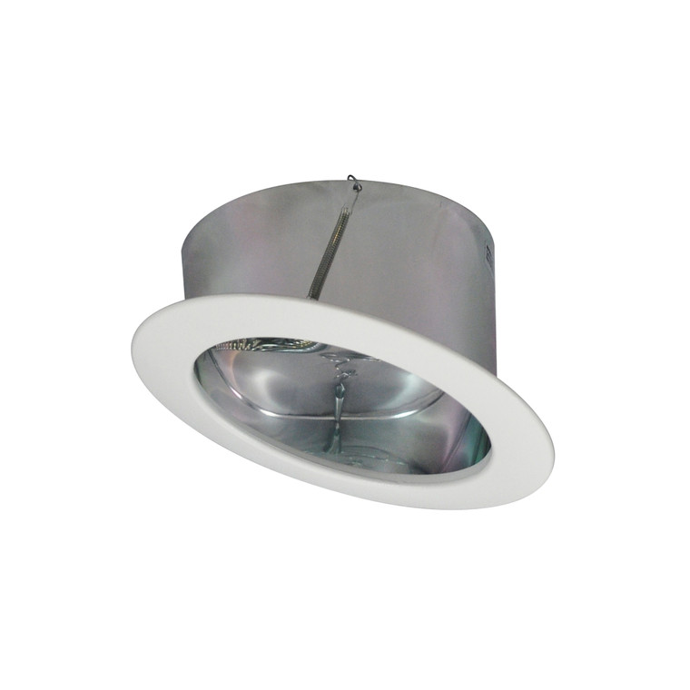 Nora Lighting 6" Super-Sloped 45-Deg. Metal Reflector Trim for 926 Housings Only, Chrome/White NTS-615/45C