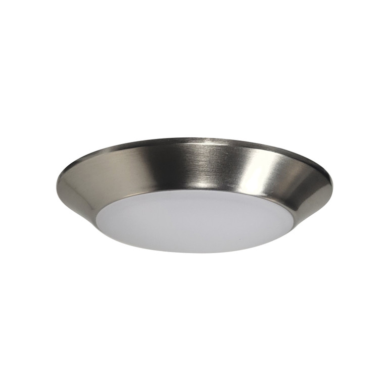 Nora Lighting 4" AC Opal LED Surface Mount, 700lm / 10W, Selectable CCT, Natural Metal finish NLOPAC-R4TWNM