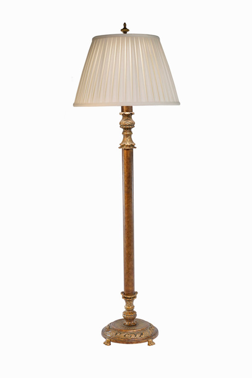 Stiffel Lamp in Amber Tortoise Shell Floor Lamp FL-A850-K3048-ATS