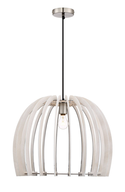Arnsberg Wood Wood Pendant Light in White R30255027