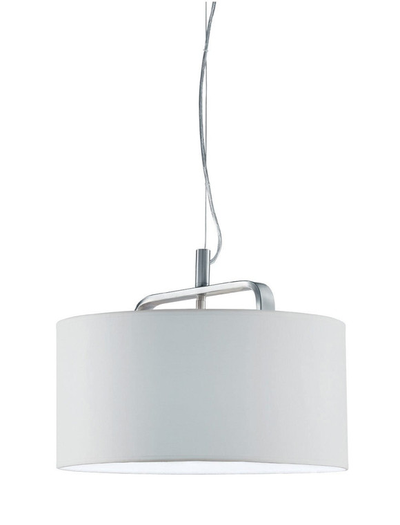 Arnsberg Cannes Pendant with white shade in Satin Nickel 300100107