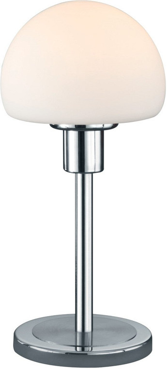 Arnsberg Wilhelm LED Table Lamp wth glass  in Satin Nickel 529210107