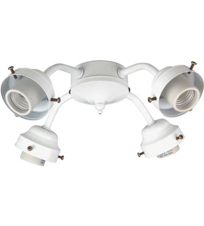 Craftmade Universal 4 Light Fitter in White F400-W-LED