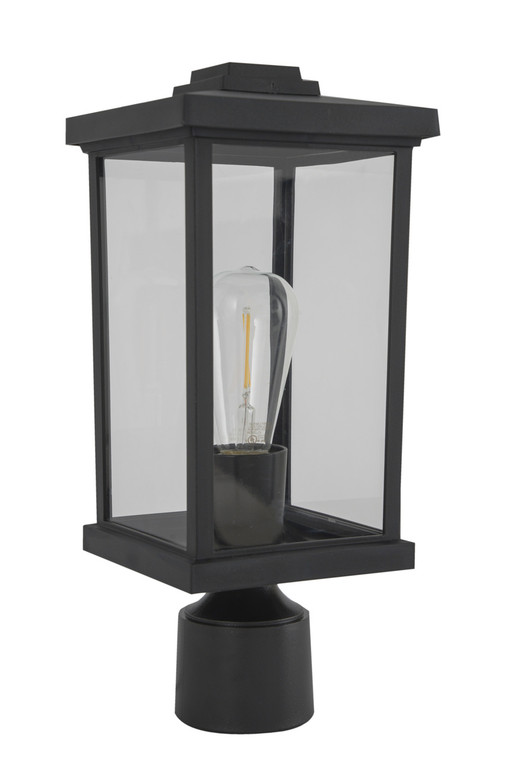 Craftmade Resilience 1 Light Post Mount in Textured Black ZA2415-TB-C