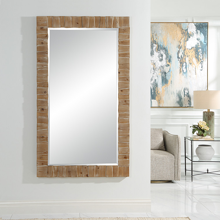 Uttermost Ayanna Gray Washed Wood Mirror 09962