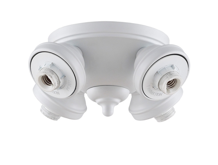 Fanimation myFanimation Four Light Fitter - MW in Matte White Indoor/Outdoor F4MW