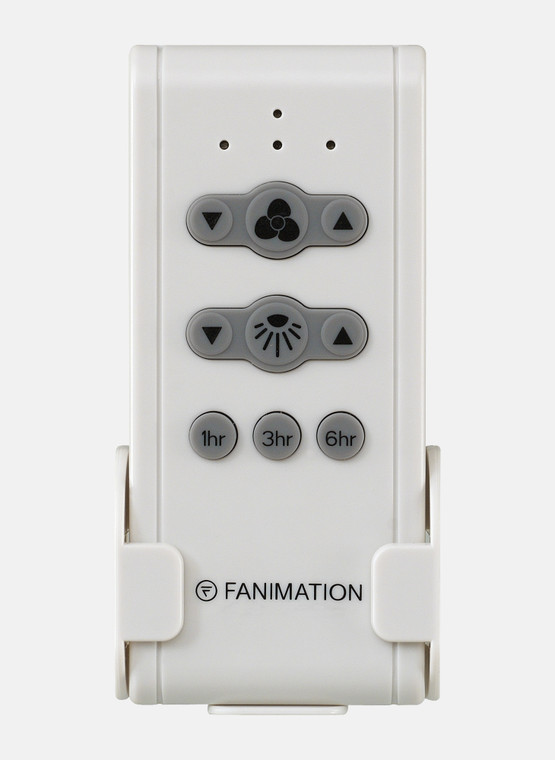 Fanimation Remote with Receiver Non-Reversing - Fan Speed - WH in Gray White/Black Indoor CR500