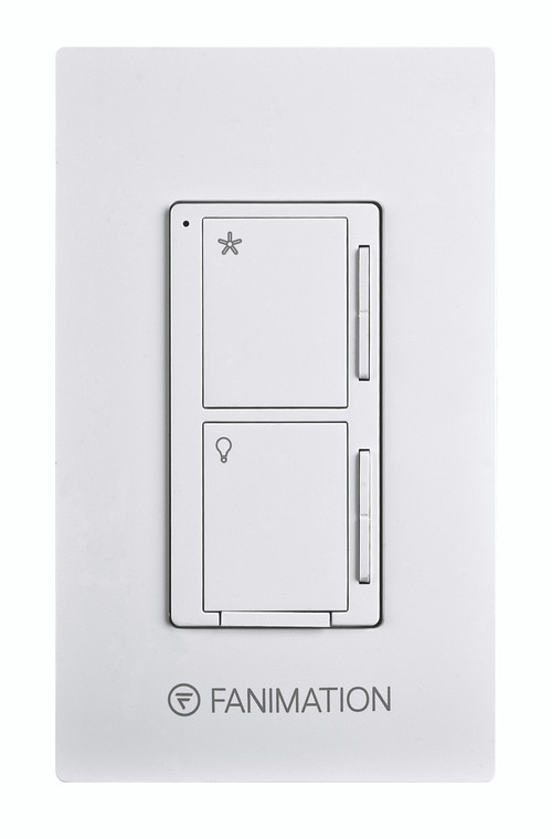 Fanimation Wall Control - Fan 3 Speeds and Dimming Light - WH in White Indoor WC2WH