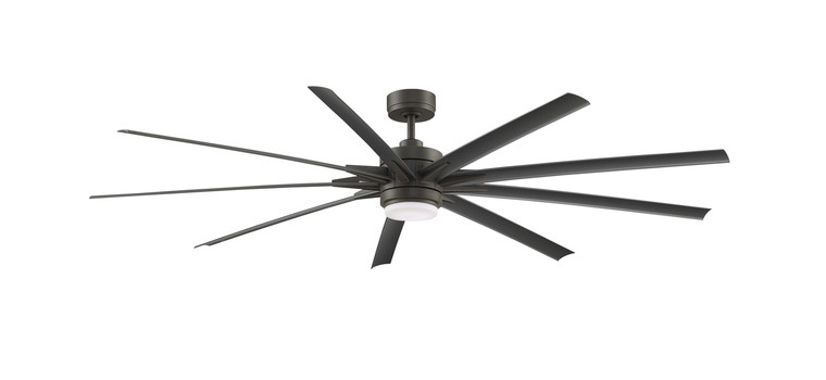 Fanimation Odyn - 84 inch - GRW with WE Blades and LED Light Kit in Matte Greige Indoor/Outdoor FPD8159GRW