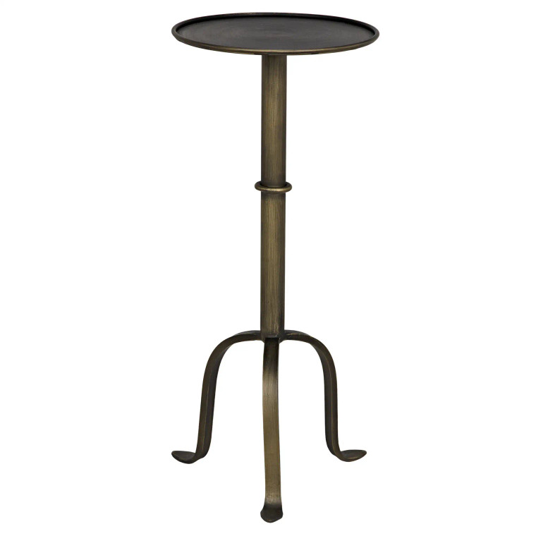 Noir Tini Side Table in Aged Brass GTAB303AB