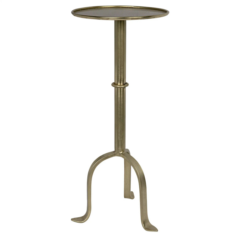 Noir Tini Side Table in Antique Brass GTAB303MB