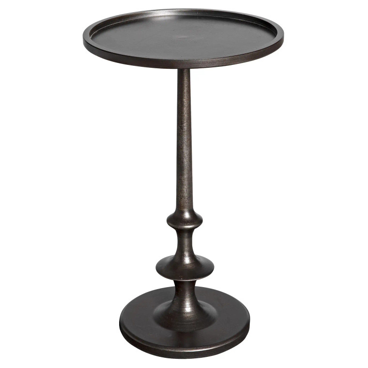 Noir Terni Side Table in Matte Black GTAB634MT